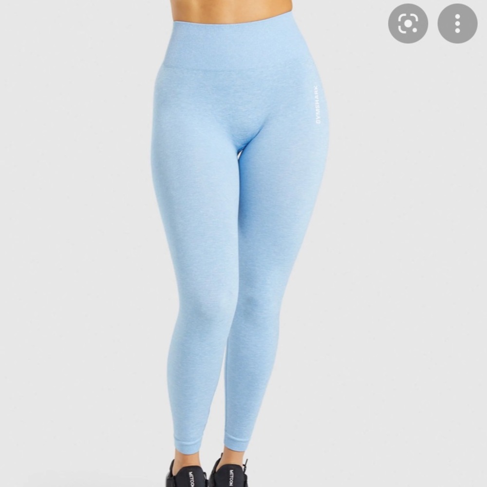 Gymshark Adapt Marl Seamless Leggings | Light Blue